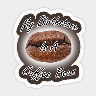 Coffee Bean Birthstone Sticker